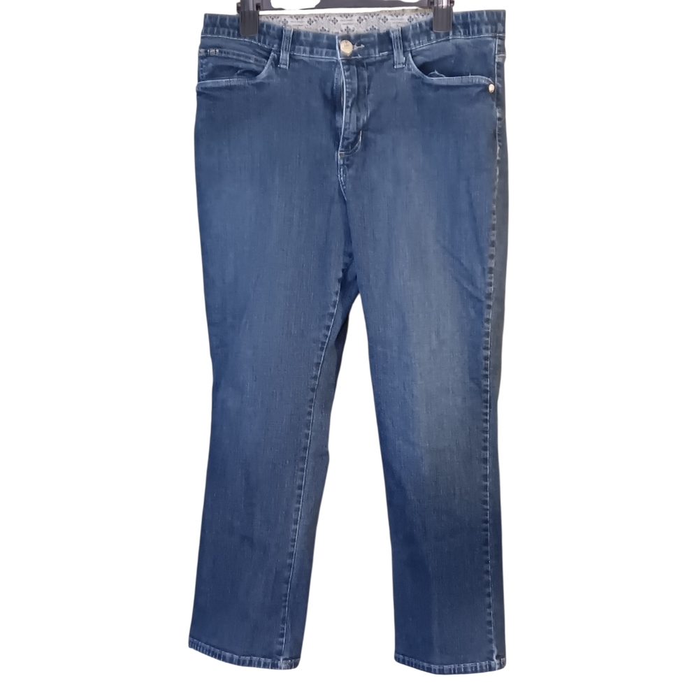 Lee Women's Ankle Jeans in Deep Blue Classic Comfort Waistband Inseam 29" ♡